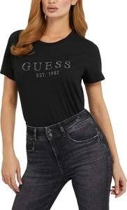 T-SHIRT GUESS 1981 CRYSTAL W3GI76K8G01 ����� (L)