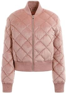  GUESS EVA QUILTED BOMBER W3YL08WFIS0  (M)