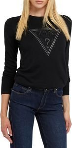 ΠΟΥΛΟΒΕΡ GUESS DIANE TRIANGLE LOGO W3YR46Z2NQ2 ΜΑΥΡΟ (M) ΠΟΥΛΟΒΕΡ GUESS DIANE TRIANGLE LOGO W3YR46Z2NQ2 ΜΑΥΡΟ (M)