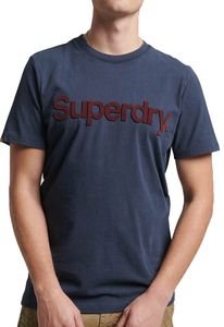 SUPERDRY T-SHIRT SUPERDRY OVIN CORE LOGO CLASSIC M1011754A ΣΚΟΥΡΟ ΜΠΛΕ