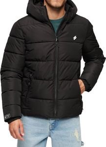 SUPERDRY ΜΠΟΥΦΑΝ SUPERDRY HOODED SPORTS PUFFR M5011827A ΜΑΥΡΟ