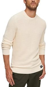 SUPERDRY ΠΟΥΛΟΒΕΡ SUPERDRY OVIN TEXTURED CREW KNIT JUMPER M6110567A ΕΚΡΟΥ ΜΕΛΑΝΖΕ