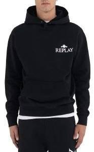 HOODIE REPLAY M6531 .000.22890P 098 ΜΑΥΡΟ