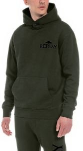 HOODIE REPLAY M6531 .000.22890P 238 ΣΚΟΥΡΟ ΧΑΚΙ