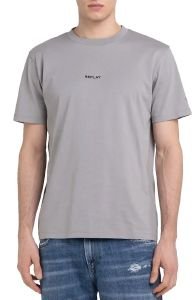 T-SHIRT REPLAY WITH LOGO PRINT M6644 .000.2660 599 CONCRETE (S) T-SHIRT REPLAY WITH LOGO PRINT M6644 .000.2660 599 CONCRETE (S)