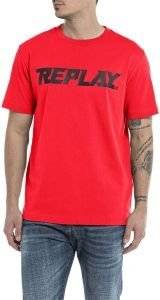 T-SHIRT REPLAY WITH PRINT M6658 .000.2660 656 ������� (XXL)
