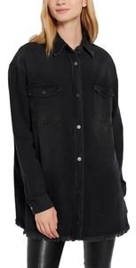 ΠΟΥΚΑΜΙΣΟ FUNKY BUDDHA DENIM FBL008-126-05 ΜΑΥΡΟ
