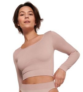 CROP TOP SLOGGI EVER INFUSED ALOE LS ΜΠΕΖ ΜΩΒ (XL) CROP TOP SLOGGI EVER INFUSED ALOE LS ΜΠΕΖ ΜΩΒ (XL)