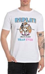 T-SHIRT REPLAY BETTER THAN EVER M6800 .000.2660 001 ����� (S)
