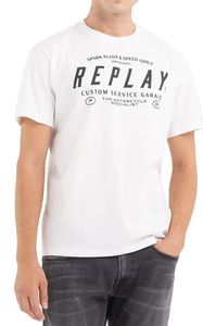 T-SHIRT REPLAY WITH CUSTOM GARAGE PRINT M6840 .000.2660 011 