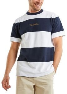 T-SHIRT NAUTICA ΡΙΓΕ N1M01722 908 ΛΕΥΚΟ/ΣΚΟΥΡΟ ΜΠΛΕ (L) T-SHIRT NAUTICA ΡΙΓΕ N1M01722 908 ΛΕΥΚΟ/ΣΚΟΥΡΟ ΜΠΛΕ (L)