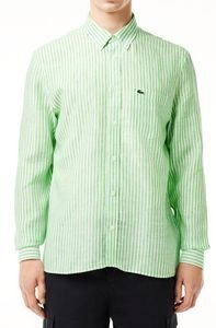 ΠΟΥΚΑΜΙΣΟ LACOSTE ΡΙΓΕ LINEN CH6985 IRB ΛΕΥΚΟ/ΠΡΑΣΙΝΟ (46) ΠΟΥΚΑΜΙΣΟ LACOSTE ΡΙΓΕ LINEN CH6985 IRB ΛΕΥΚΟ/ΠΡΑΣΙΝΟ (46)
