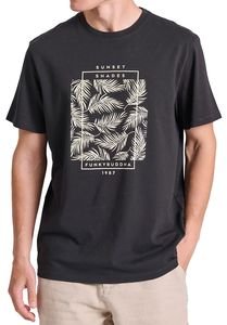 T-SHIRT FUNKY BUDDHA BOTANIC FRAME FBM009-065-04 ΑΝΘΡΑΚΙ (S) T-SHIRT FUNKY BUDDHA BOTANIC FRAME FBM009-065-04 ΑΝΘΡΑΚΙ (S)
