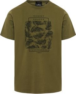 T-SHIRT FUNKY BUDDHA BOTANIC FRAME FBM009-065-04 ΧΑΚΙ (M) T-SHIRT FUNKY BUDDHA BOTANIC FRAME FBM009-065-04 ΧΑΚΙ (M)