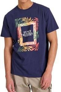 T-SHIRT FUNKY BUDDHA TROPICAL FRAME FBM009-068-04 ������ ���� (L)