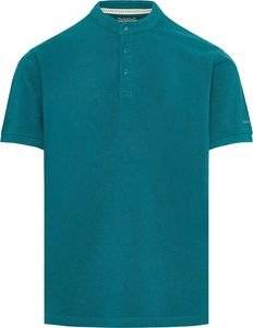 T-SHIRT POLO FUNKY BUDDHA FBM009-008-11 TEAL MEL (XXXL)