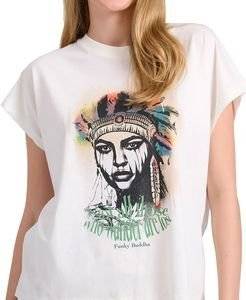 T-SHIRT FUNKY BUDDHA FBL009-110-04 OFF WHITE (L)