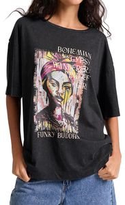 T-SHIRT FUNKY BUDDHA FBL009-121-04 ΜΑΥΡΟ (S) T-SHIRT FUNKY BUDDHA FBL009-121-04 ΜΑΥΡΟ (S)