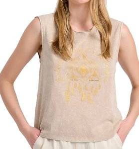 T-SHIRT FUNKY BUDDHA FBL009-152-04 CHALK (XS)