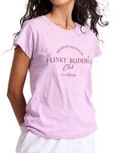 T-SHIRT FUNKY BUDDHA FBL009-162-04 PASTEL LAVENDER (S)