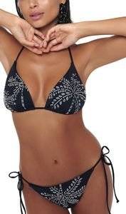 BIKINI TOP BLUEPOINT BLACK & WHITE ADDICTION 24066002 02 ����� (M)