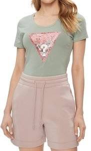 T-SHIRT GUESS SATIN TRIANGLE W4GI21J1314 ������� (S)