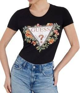 T-SHIRT GUESS TRIANGLE FLOWERS LOGO W4GI24J1314 ����� (M)