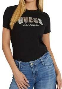 T-SHIRT GUESS SEQUINS LOGO W4GI31I3Z14 ����� (XL)