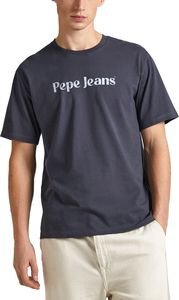 T-SHIRT PEPE JEANS CLIFTON PM509374 977 ΣΚΟΥΡΟ ΓΚΡΙ (L)