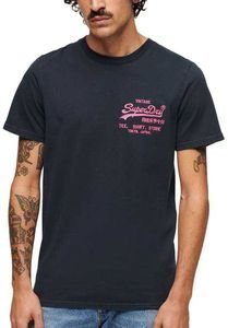 T-SHIRT SUPERDRY NEON VINTAGE LOGO M1011922A 98T ΣΚΟΥΡΟ ΜΠΛΕ (L) T-SHIRT SUPERDRY NEON VINTAGE LOGO M1011922A 98T ΣΚΟΥΡΟ ΜΠΛΕ (L)