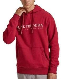 HOODIE FUNKY BUDDHA FBM010-006-06 CRANBERRY (L)