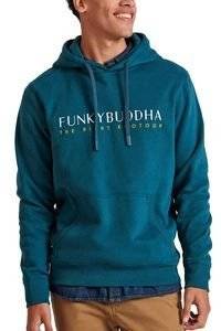 HOODIE FUNKY BUDDHA FBM010-006-06 TEAL (XXL)