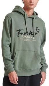 HOODIE FUNKY BUDDHA FBM010-013-06 DK GREEN (M)