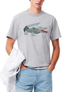 T-SHIRT LACOSTE CROCODILE GRAPHIC TH3603 CCA ΑΝΟΙΧΤΟ ΓΚΡΙ ΜΕΛΑΝΖΕ (M) T-SHIRT LACOSTE CROCODILE GRAPHIC TH3603 CCA ΑΝΟΙΧΤΟ ΓΚΡΙ ΜΕΛΑΝΖΕ (M)