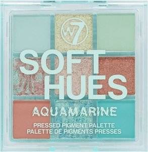 ������ ����� W7 SOFT HUES PRESSED PIGMENT PALETTE - AQUAMARINE 8.1GR
