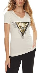 T-SHIRT GUESS TRIANGLE TIGER W4BI18J1314 ΚΡΕΜ (S) T-SHIRT GUESS TRIANGLE TIGER W4BI18J1314 ΚΡΕΜ (S)