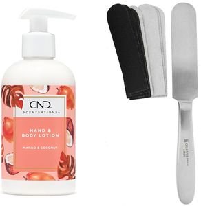 ΛΟΣΙΟΝ ΣΩΜΑΤΟΣ CND MANGO & COCONUT LOTION (245ML) & ΜΕΤΑΛΛΙΚΗ ΛΙΜΑ PEDICURE CND 80/150GRIT ΛΟΣΙΟΝ ΣΩΜΑΤΟΣ CND MANGO & COCONUT LOTION (245ML) & ΜΕΤΑΛΛΙΚΗ ΛΙΜΑ PEDICURE CND 80/150GRIT