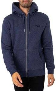 HOODIE �� �������� SUPERDRY OVIN ESSENTIAL LOGO M2013116A B9I ���� ������� (S)