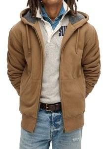 HOODIE �� �������� SUPERDRY OVIN BORG LINED M2013749A 1JU ���� (S)