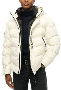 ������� SUPERDRY OVIN HOODED CITY GRAPHIC PUFFER M5011902A OFF WHITE (L)