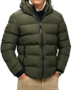 ΜΠΟΥΦΑΝ SUPERDRY HOODED SPORTS PUFFER M5011905A XAKI