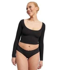 CROP SLOGGI ZERO FEEL BLISS LONG SLEEVE TOP ΜΑΥΡΟ (XS) CROP SLOGGI ZERO FEEL BLISS LONG SLEEVE TOP ΜΑΥΡΟ (XS)