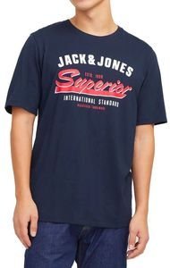 T-SHIRT JACK & JONES JJELOGO 12268267 ΣΚΟΥΡΟ ΜΠΛΕ (S) T-SHIRT JACK & JONES JJELOGO 12268267 ΣΚΟΥΡΟ ΜΠΛΕ (S)