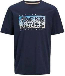 T-SHIRT JACK & JONES JJCOLTON PHOTOPRINT 12268438 ������ ���� (XXL)