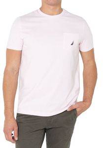 T-SHIRT NAUTICA POCKET V55000 64D ΑΝΟΙΧΤΟ ΡΟΖ