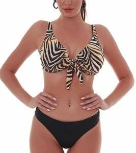BIKINI TOP BLUEPOINT SPIRIT ANIMAL 25066040D 19 ΜΠΕΖ/ΜΑΥΡΟ