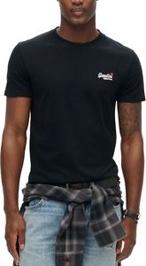 T-SHIRT SUPERDRY ESSENTIAL CONTRAST EMB M1012078A 02A ΜΑΥΡΟ