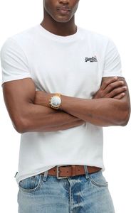 T-SHIRT SUPERDRY ESSENTIAL CONTRAST EMB M1012078A 01C ΛΕΥΚΟ