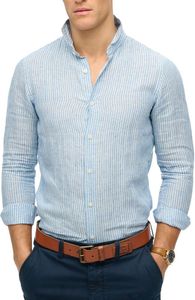 ΠΟΥΚΑΜΙΣΟ SUPERDRY VACATION LINEN ΡΙΓΕ M4010995A FWJ ΜΠΛΕ (M) ΠΟΥΚΑΜΙΣΟ SUPERDRY VACATION LINEN ΡΙΓΕ M4010995A FWJ ΜΠΛΕ (M)