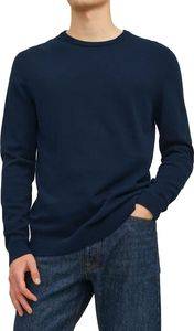 ΠΟΥΛΟΒΕΡ JACK & JONES JJEBASIC 12137190 ΣΚΟΥΡΟ ΜΠΛΕ